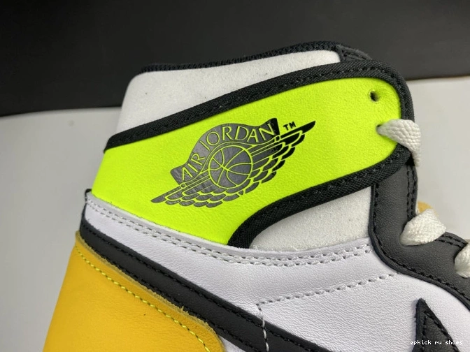 Cheap 'VOLT GOLD' 555088-118 RETRO 1 AIR JORDAN OG HIGH 0714